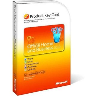 Microsoft Office Home and Business 2010   License   1 PC   Product Key 