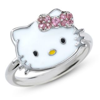  Just Hello Kitty® Sterling Silver Enamel Ring 