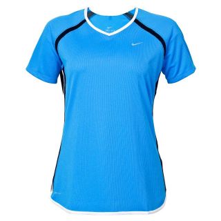 Nike Fast Pace Short Sleeve V Neck Top   Womens    at 