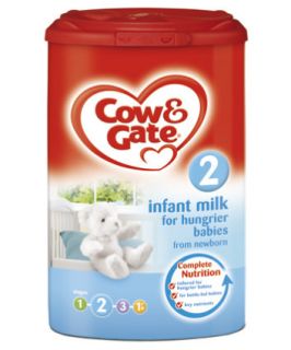 Cow and Gate Infant Milk for Hungrier Babies from Newborn Stage 2 