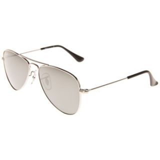Ray Ban Childrens Silver Mirrored Aviator Sunglasses