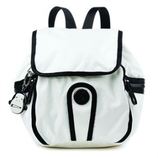Kipling Black/White Kunari Small Backpack