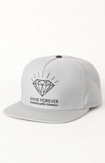 Diamond Supply Co Shine Forever Gray Snapback Hat at PacSun