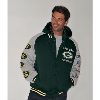 Mens G III Green Bay Packers Commemorative Fleece Hooded Jacket 