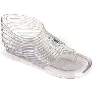 Ma Cri Transparent Roma Embellished Jelly Sandals