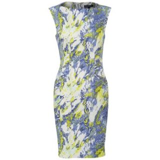 French Connection Blue/Yellow Colette Floral Dress