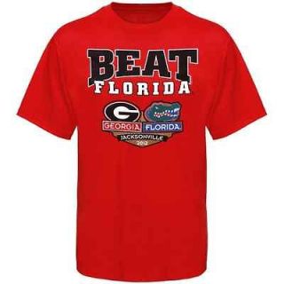 Georgia Bulldogs Beat Florida Rivalry T Shirt   Red