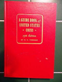 15th Edition Red Book (1962) A Guide Book of United States Coins with 