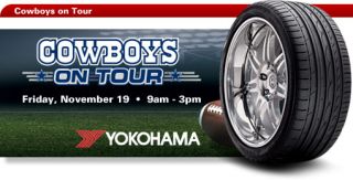 Dallas Cowboys on Tour. On Friday, November 19th, from 900am to 3 