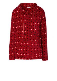Home Womens Nightwear & Slippers Spot Print Fleece Jacket