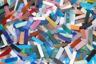 Mixed Color Tumbled Stained Glass Mosaic Tiles