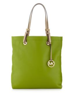 Jet Set North South Tote Bag, Lime   