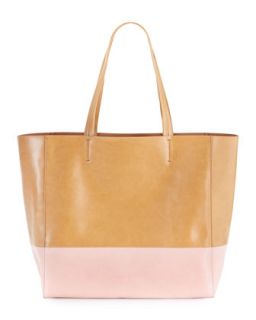 Colorblock East West Tote Bag, Pink   