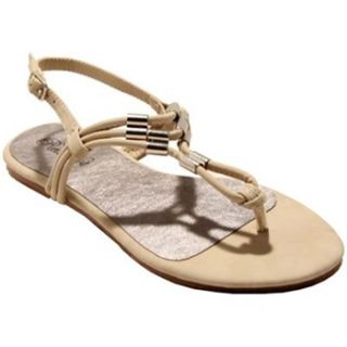 Red Hot Beige Flat Sandals