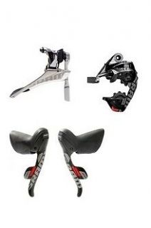   SRAM RED SHIFTERS YAW FRONT & AERO GLIDE REAR DERAILLEUR WITH CABLES