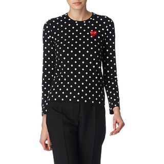 Polka dot top   PLAY   Long sleeved tops   Tops   Shop Clothing 