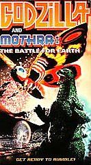 Godzilla and Mothra The Battle for Earth VHS, 1998