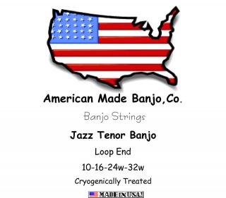 American Made Banjo Company Vega Gibson Jazz Tenor Banjo Strings 10 16 