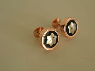 MONTBLANC CLASSIC COLLECTION CUFF LINKS ROSE GOLD