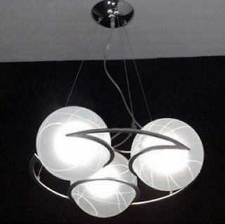   New Modern 3 Glass Shade Pendant Lamp Ceiling Light Lighting Fixture