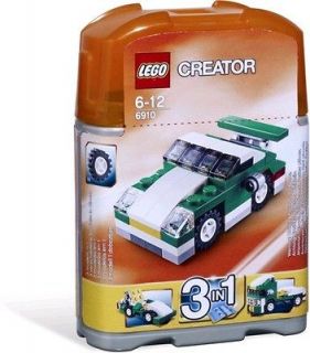 LEGO CREATOR   MINI SPORTS CAR, GO CART & FLATBED TRUCK 6910  3 IN 1 