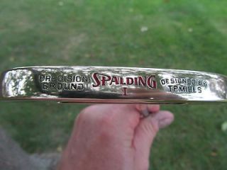 SPALDING #1 T.P. MILLS GOLD BULLSEYE PUTTER GREAT CONDITION 