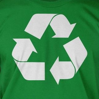 Recycle Green Living Earth Day Love Cool Eco Friendly Geek Cotton 