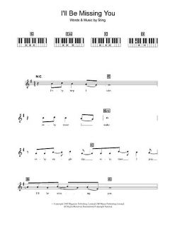 Look inside Ill Be Missing You   Sheet Music Plus