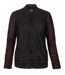 Rixey Leather Bomber Jacket, Women, Leather, AllSaints Spitalfields