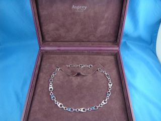 STUNNING ASPREY 18K WHITE GOLD 48.6 GRAMS & 1.50 CT DIAMOND NECKLACE 