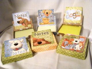 Handmade Greeting Card   Doggy Sticky Notes Holder Collection