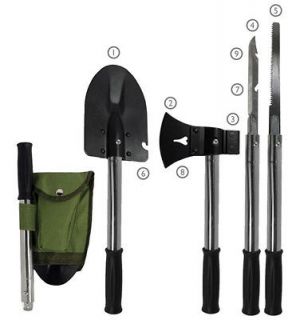   Emergency OUTDOOR SURVIVAL SHOVEL 9 in 1 gear kit kits pack supplies