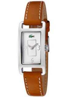 Lacoste 2000415 Watches,Womens Inspiration White Dial Brown Leather 