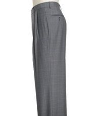 Signature Wool Tropical Weave Pleated Trouser  Sizes 44 48