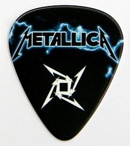 Metallica Packet of 6 Different Colour Guitar Picks