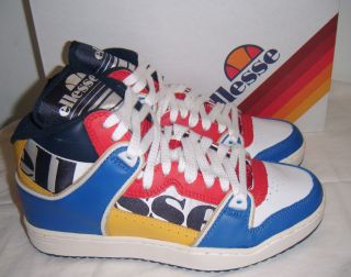 MENS ELLESSE TRAINERS (Assist1 white/blue/red/navy