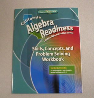 Glencoe CA Algebra Readiness Workbook 007880471X