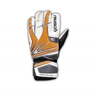Reusch Keon Sg Plus Junior Goalkeeper Gloves Size 6 Black White Orange 