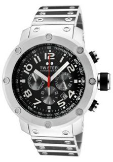 TW Steel TW126 Watches,Mens Grandeur Tech Chronograph Black Dial 