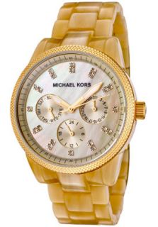 Michael Kors MK5039 Watches,Womens White Swarovski Crystal Beige 