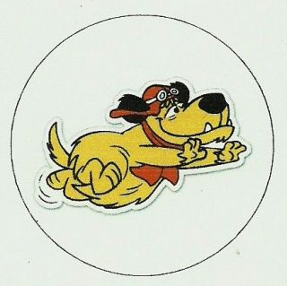 Muttley  Hanna Barbera  Sticker   2 3/4 Round   *NEW*