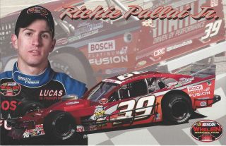 2011 RICHIE PALLAI JR CAR IN BACK GROUND #39 NASCAR WHELEN MODIFIED 