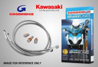 Goodridge Kawasaki Z1000 MK2 78 81 Rear Stainless Braided Brake Lines 