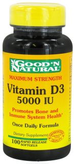 Good N Natural   Vitamin D3 Maximum Strength Once Daily Formula 5000 