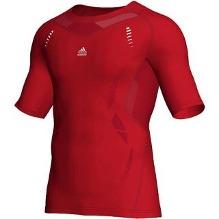 Adidas Herren Kompressions Shirt TechFit, rot im Karstadt sports 