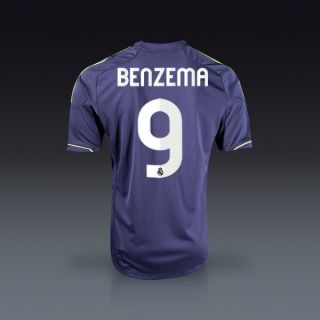 adidas Karim Benzema Real Madrid Away Jersey 12/13  SOCCER