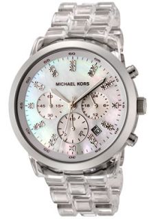 Michael Kors MK5235 Watches,Womens Chronograph White Crystal 