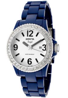 Invicta 1634 Watches,Womens Angel White Crystal White Dial Blue 