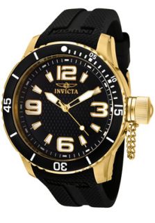 Invicta 1672 Watches,Mens Specialty/Corduba Black Dial 18k Gold 