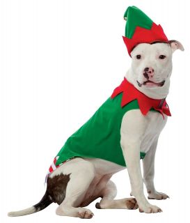 Funny Dog Santa Helper Elf Christmas Pet Costume Small